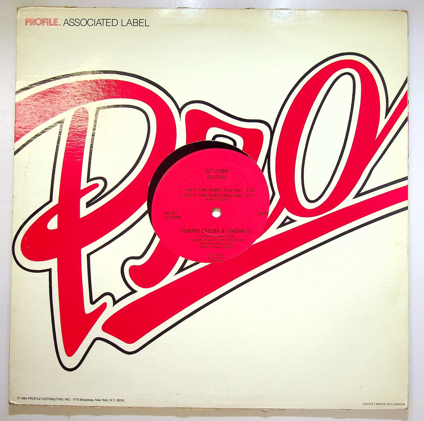 EBOND Edward Crosby & Singing DJ - Party Time Remix Vinile V100046