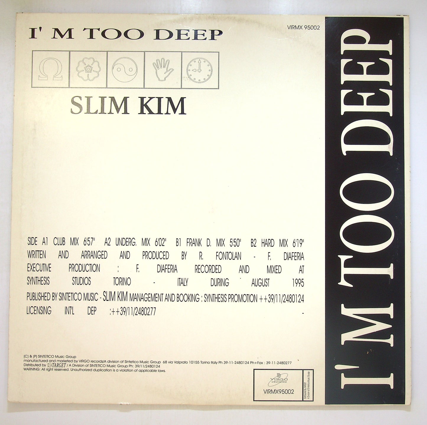 EBOND Slim Kim - I'm Too Deep Vinile V100058