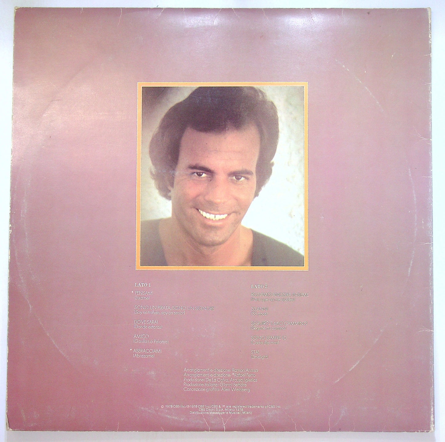 EBOND Julio Iglesias - Sono Un Pirata, Sono Un Signore Vinile V100063