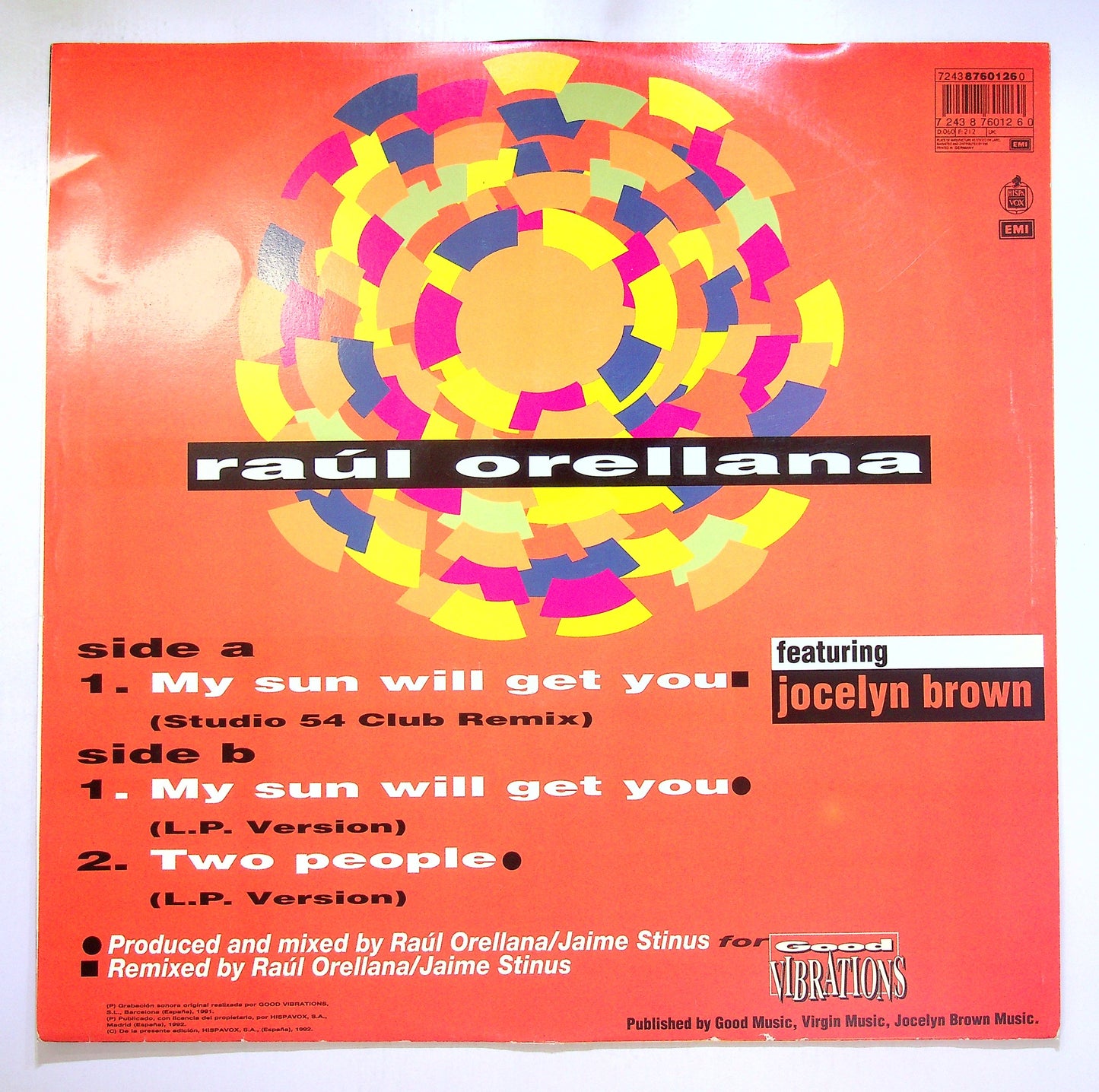 EBOND Raul Orellana - My Sun Will Get You Vinile V100068