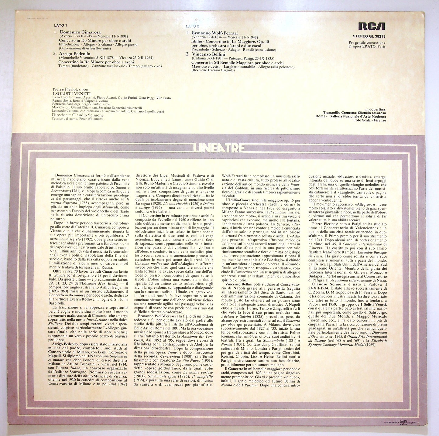 EBOND P. Pierlot - I Solisti Veneti - Celebri Concerti Per Oboe Vinile V100109