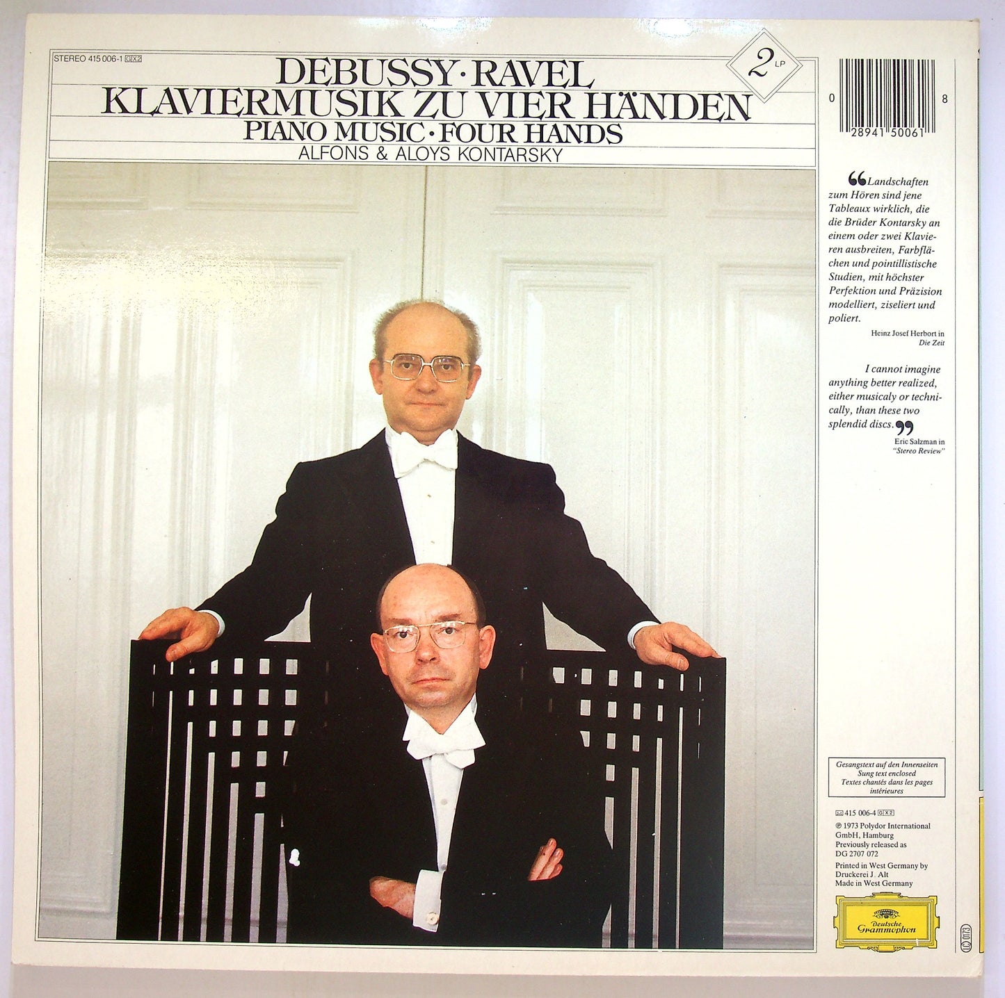 EBOND Ravel - Debussy - Klaviermusik Zu Vier Handen Vinile V100111