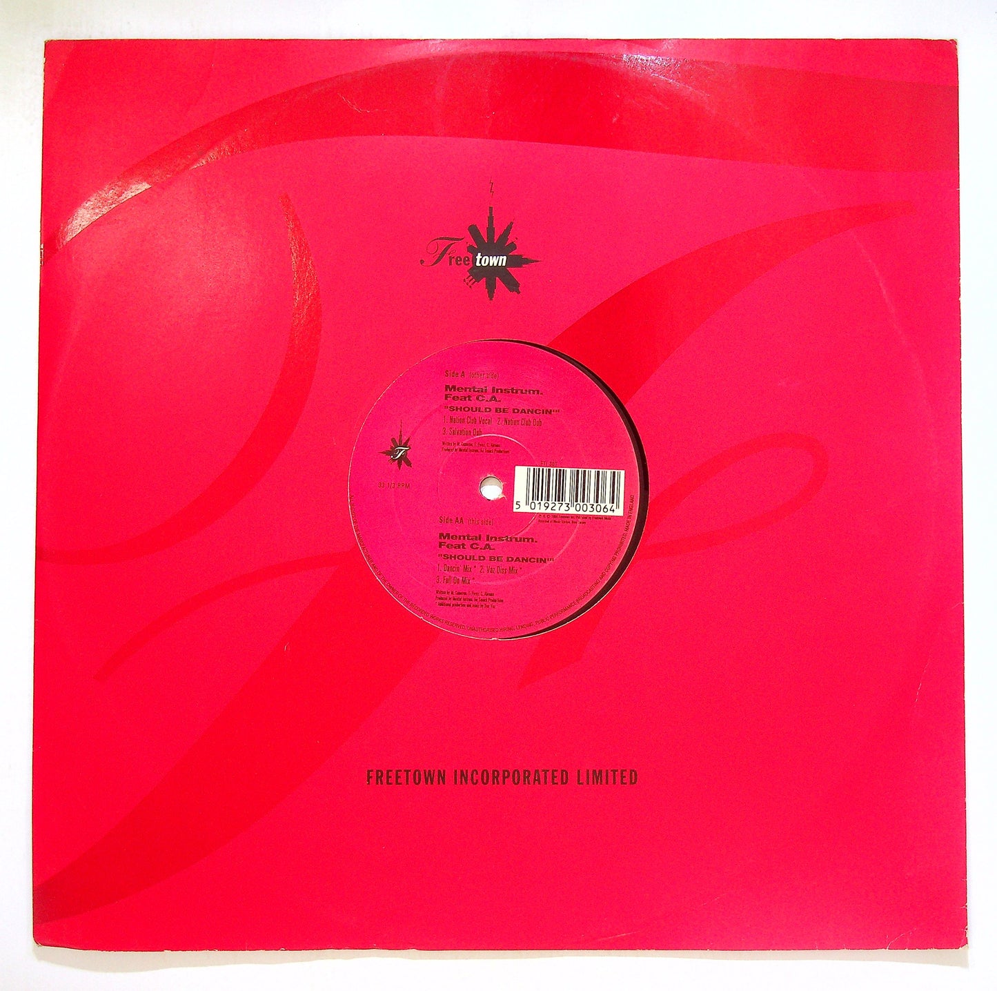 EBOND Mental Instrum. Featuring C.A. - Should Be Dancin' Vinile V100122