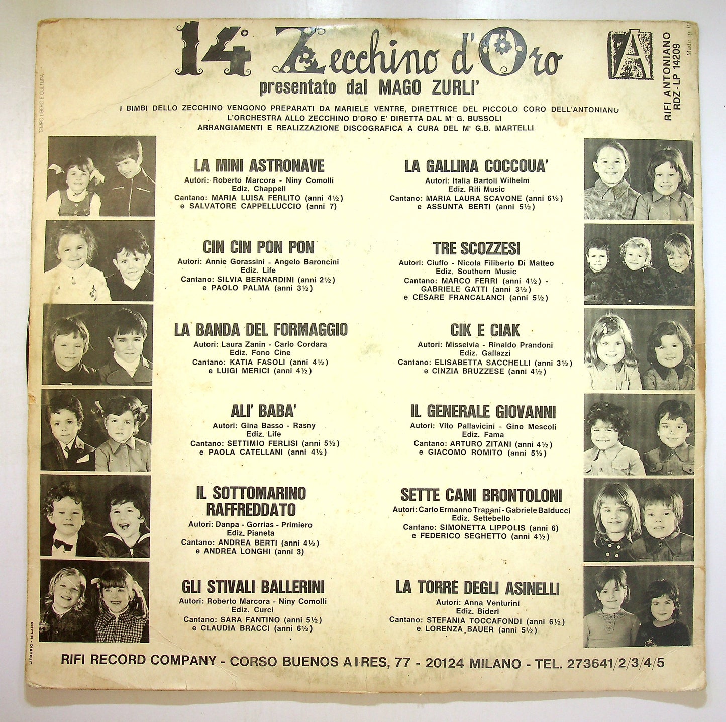 EBOND Various - 14° Zecchino D'Oro Vinile V100135