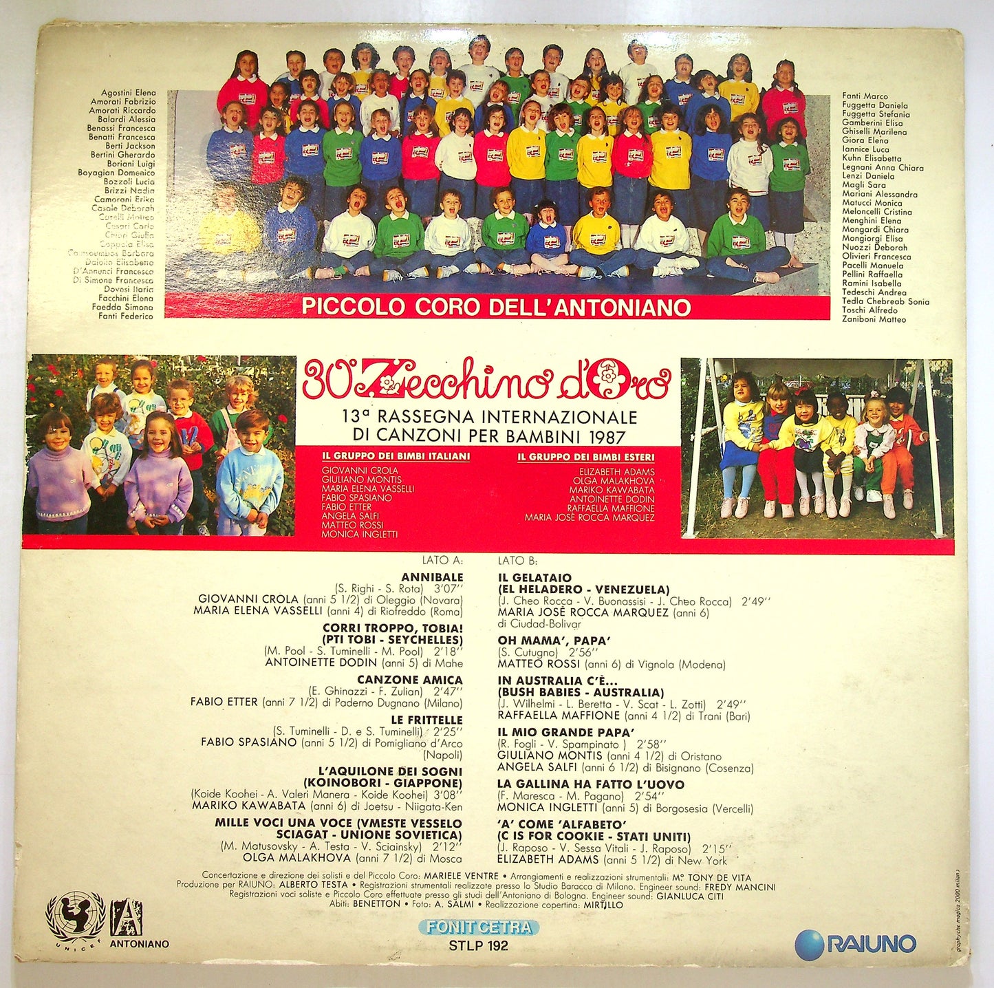 EBOND Various , Piccolo Coro Dell'Antoniano - 30° Zecchino D'Oro Vinile V100136