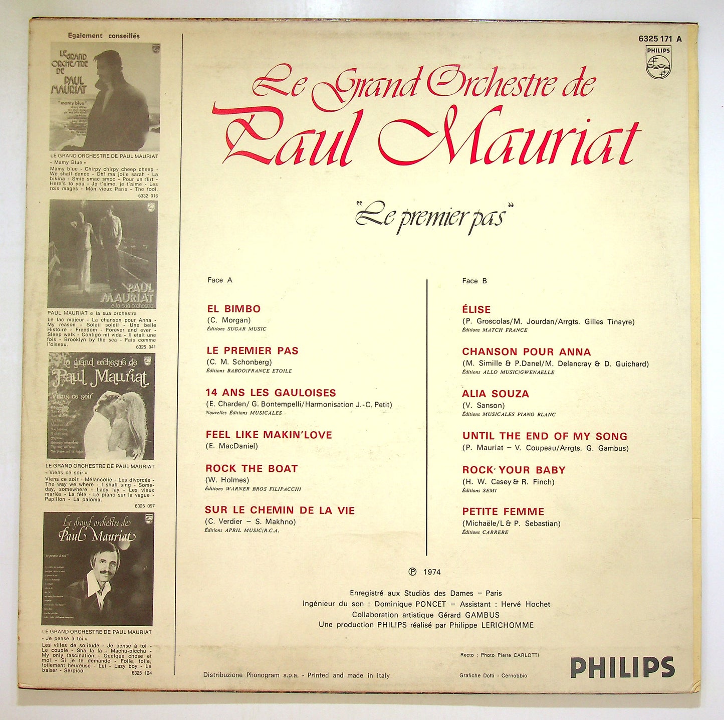 EBOND Le Grand Orchestre De Paul Mauriat - Le Premier Pas Vinile V100140
