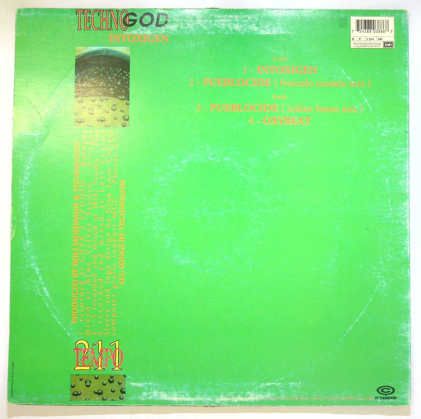 EBOND Technogod - Intoxigen Vinile V101002