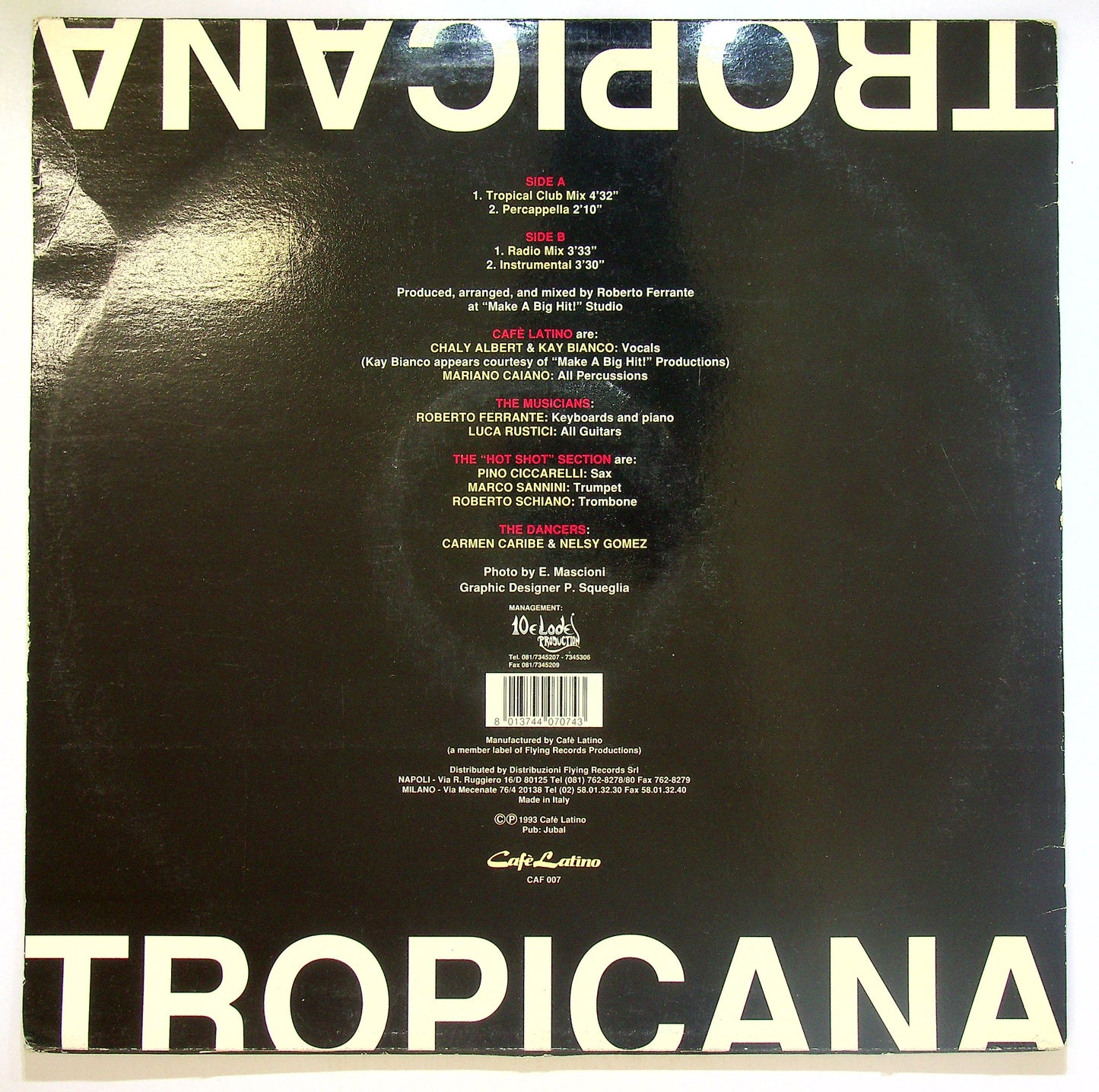 EBOND Cafe Latino - Tropicana Vinile V101006