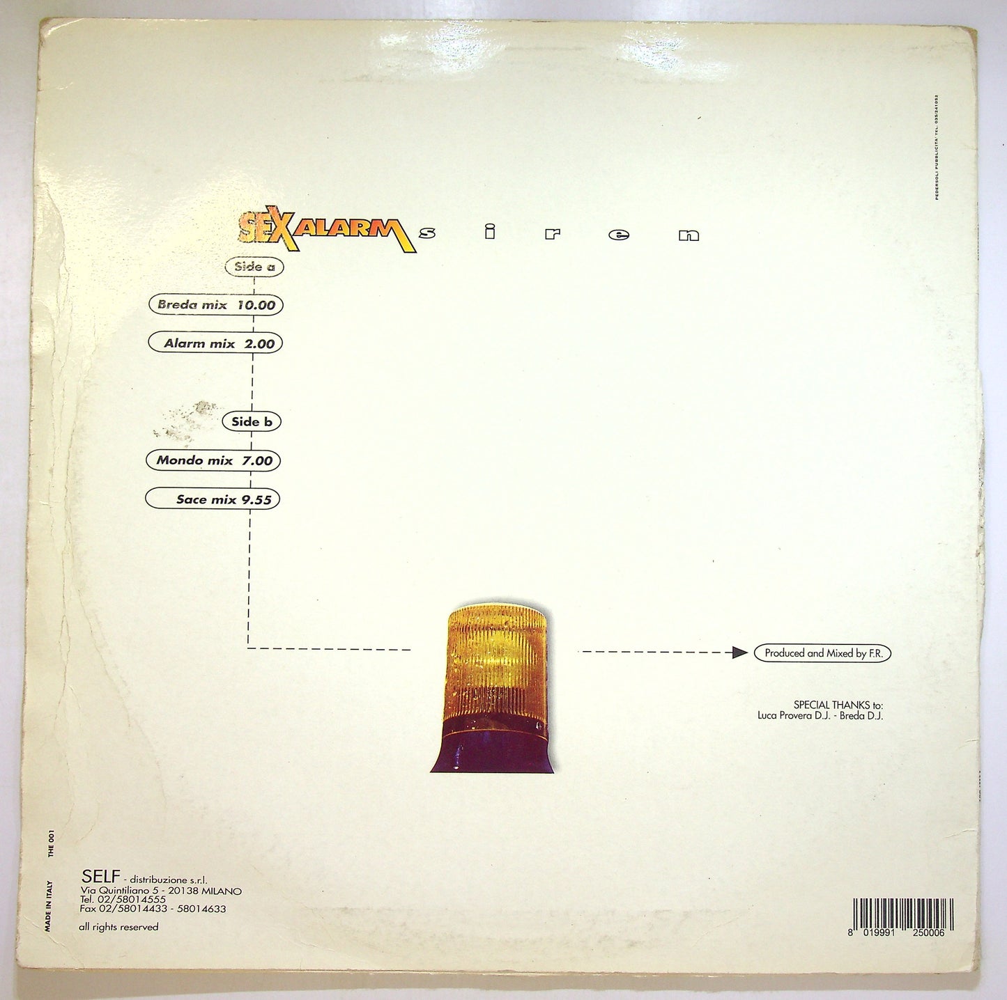 EBOND Sex Alarm - Siren Vinile V101034