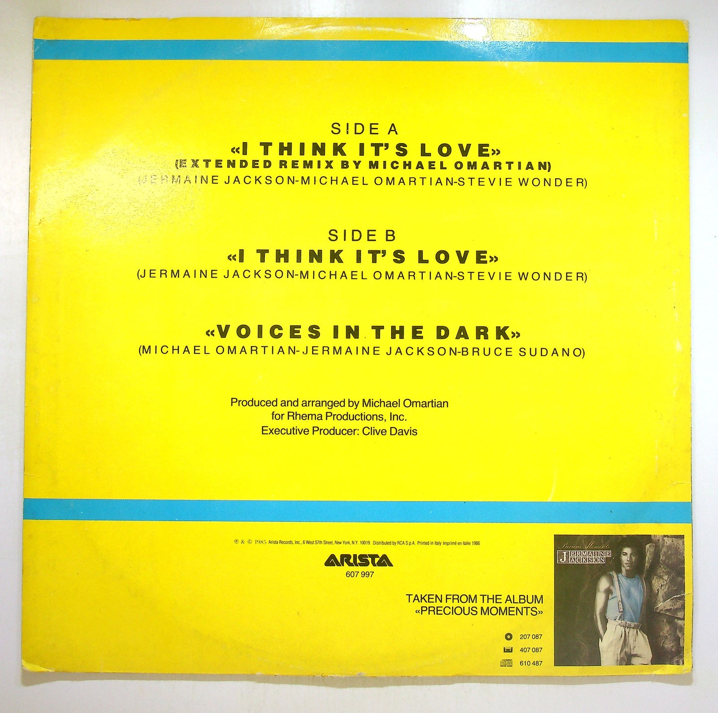 EBOND Jermaine Jackson - I Think It's Love Vinile V101036