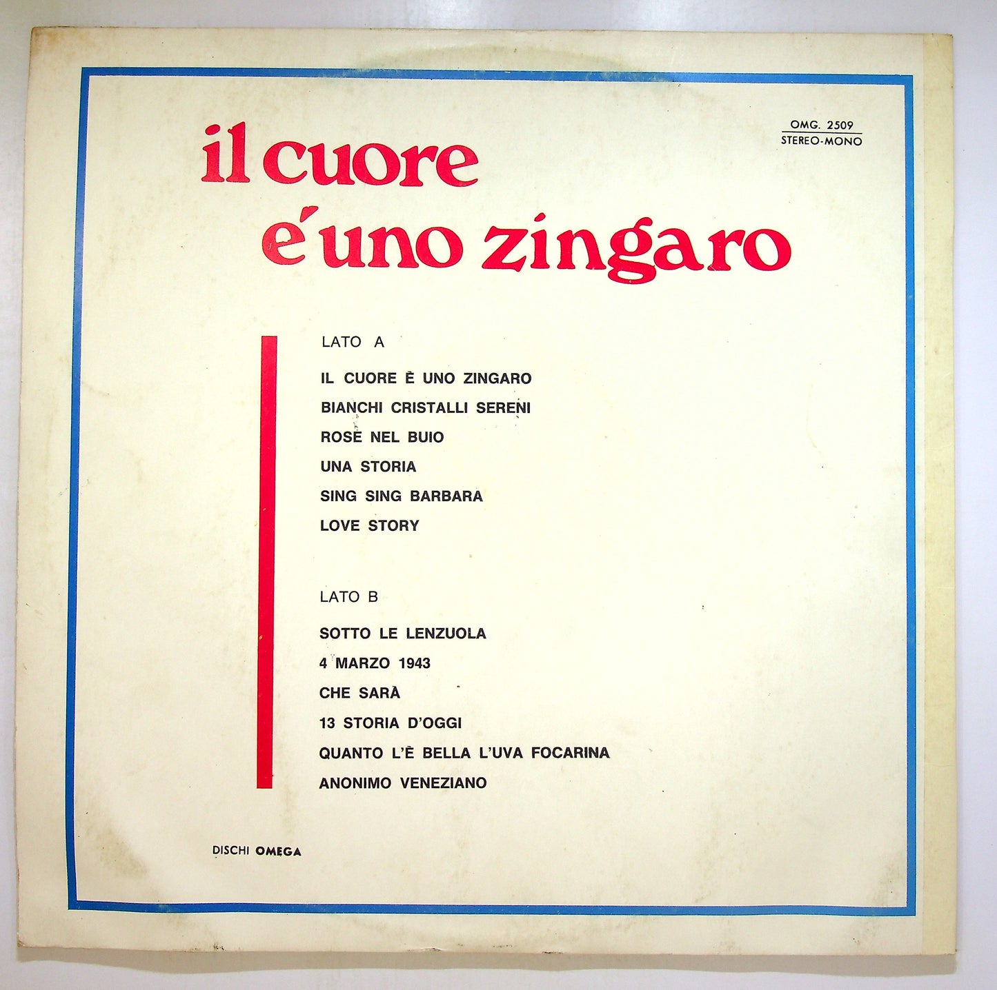 EBOND Various - Il Cuore E Uno Zingaro Vinile V101042