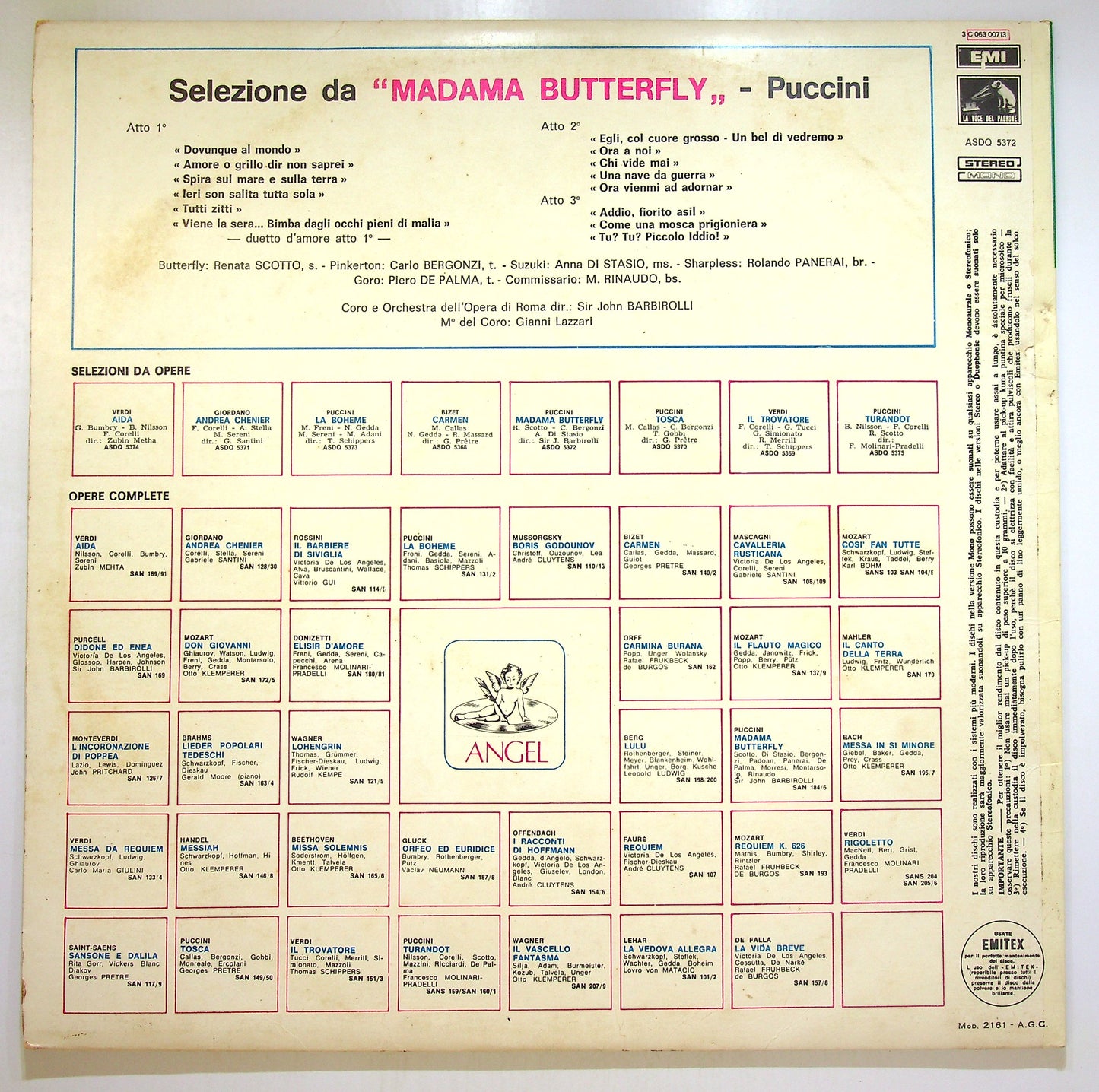 EBOND Giacomo Puccini - Selezione Da: Madama Butterfly Vinile V101050