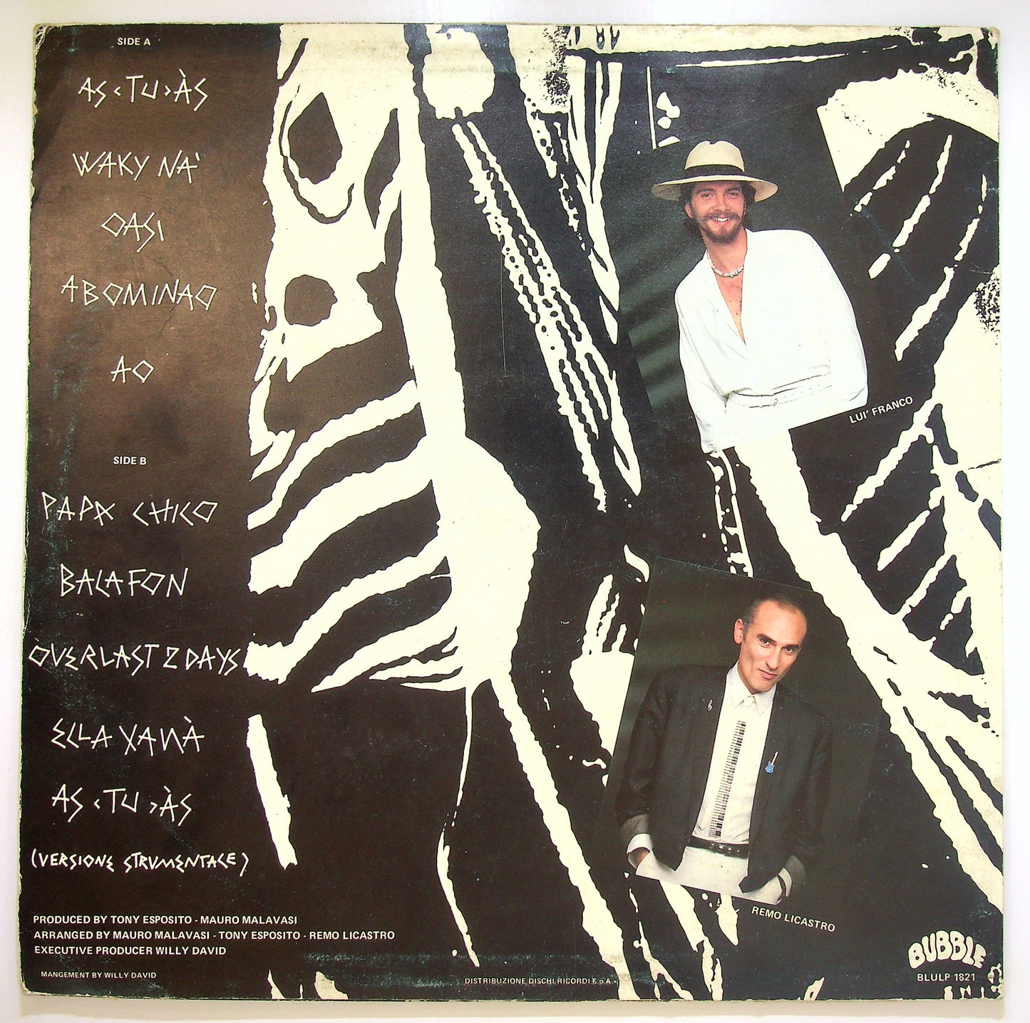 EBOND Tony Esposito - As Tu As Vinile V101062