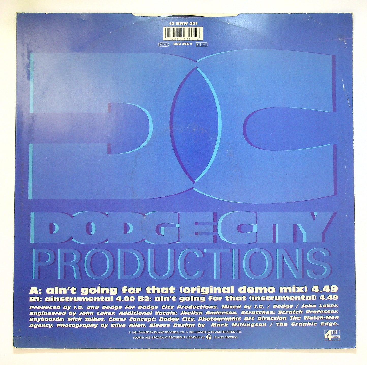 EBOND Dodge City Productions - Ain't Going For That Vinile V101081