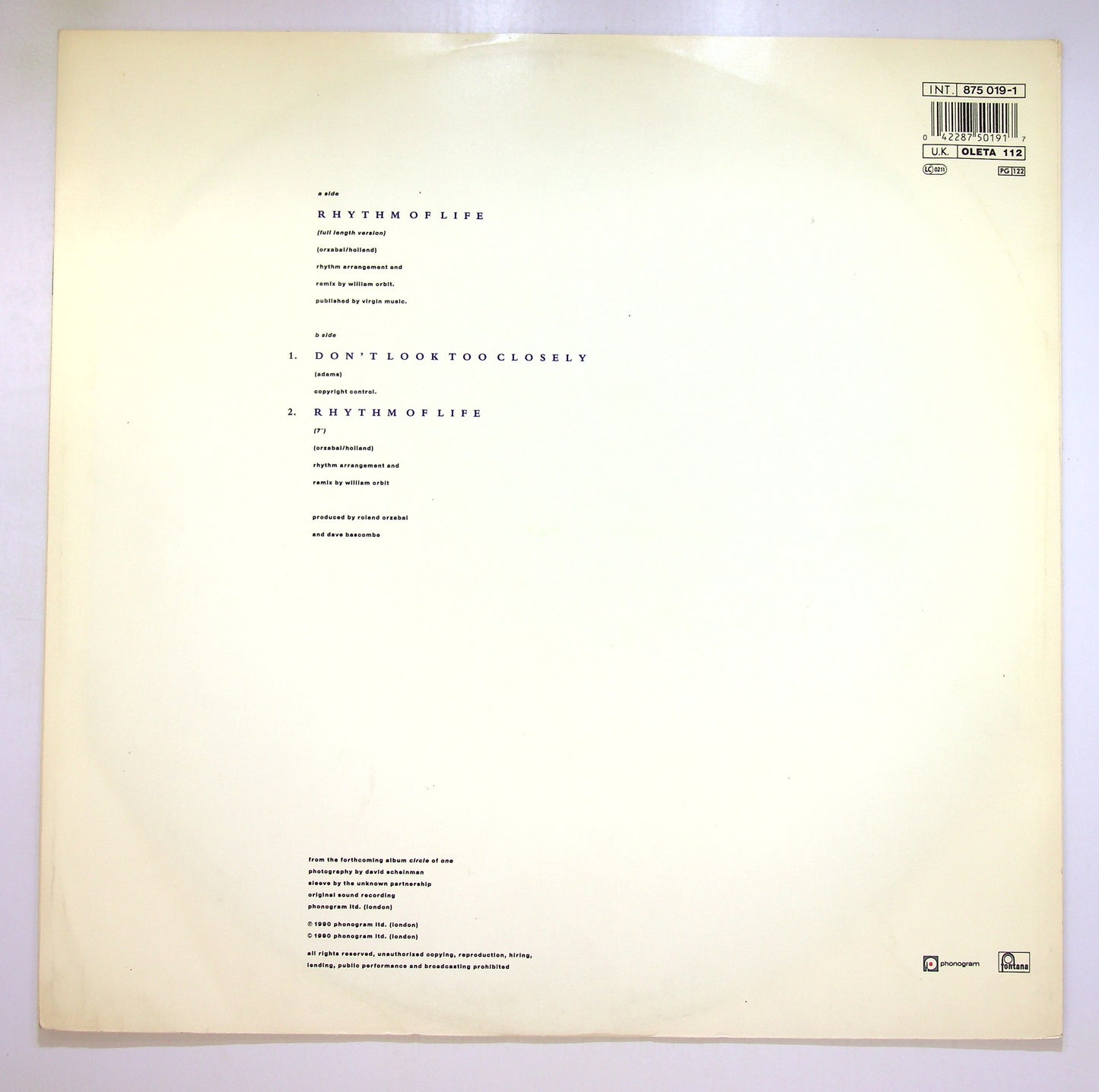 EBOND Oleta Adams - Rhythm Of Life Vinile V101090