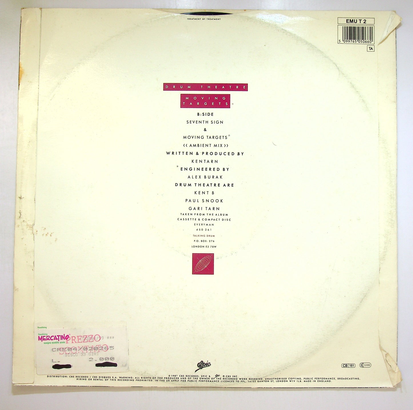 EBOND Drum Theatre - Moving Targets Vinile V101116