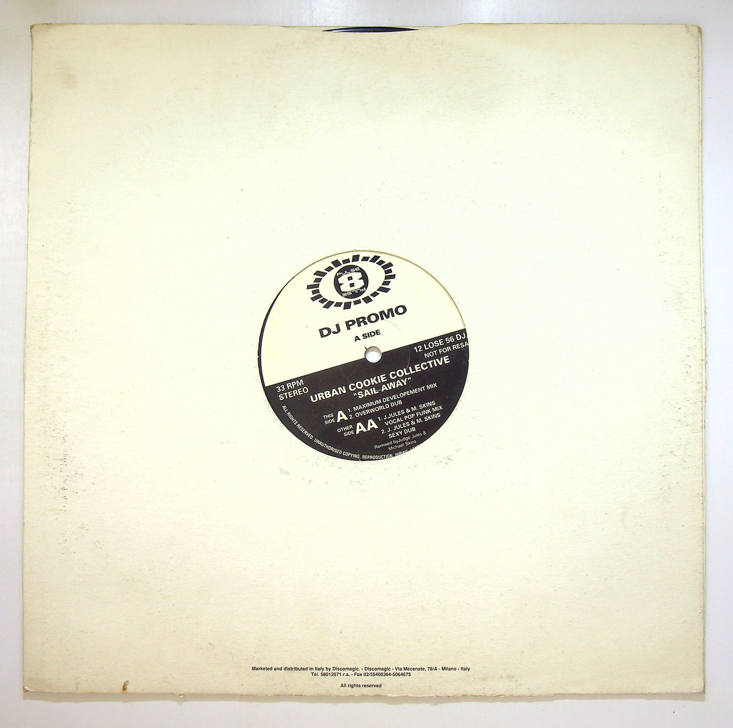 EBOND Urban Cookie Collective - Sail Away Vinile V101127
