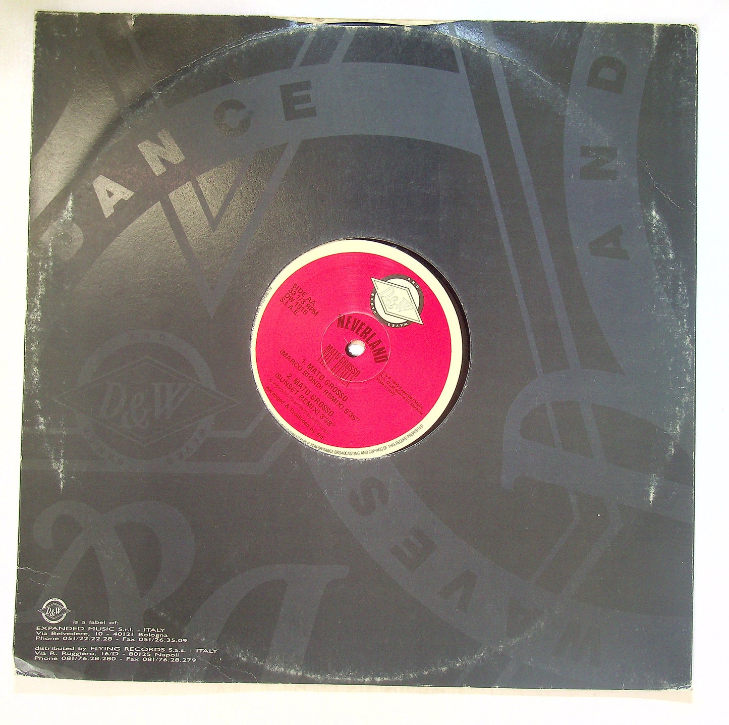 EBOND Neverland - Mato Grosso (The Remix) Vinile V102038