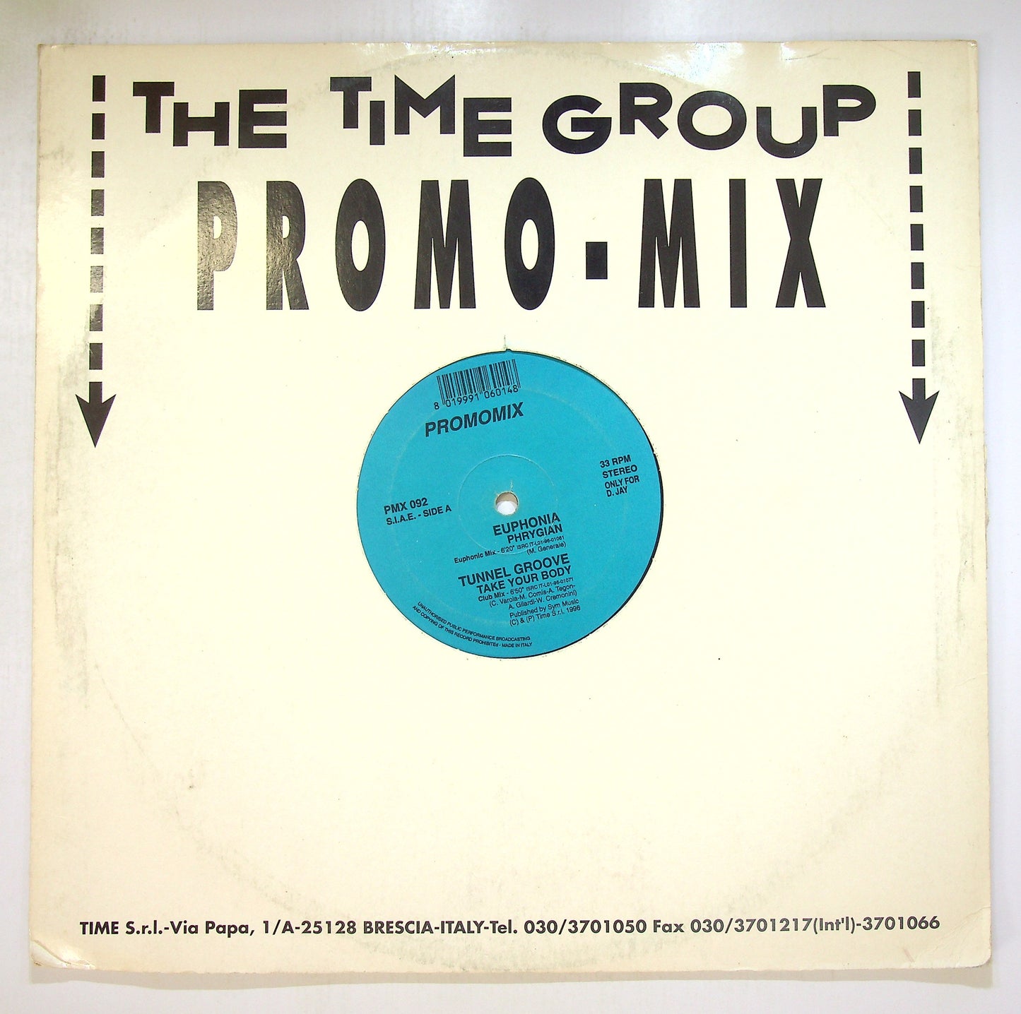 EBOND Various - The Time Group Promo-Mix 92 Vinile V102039