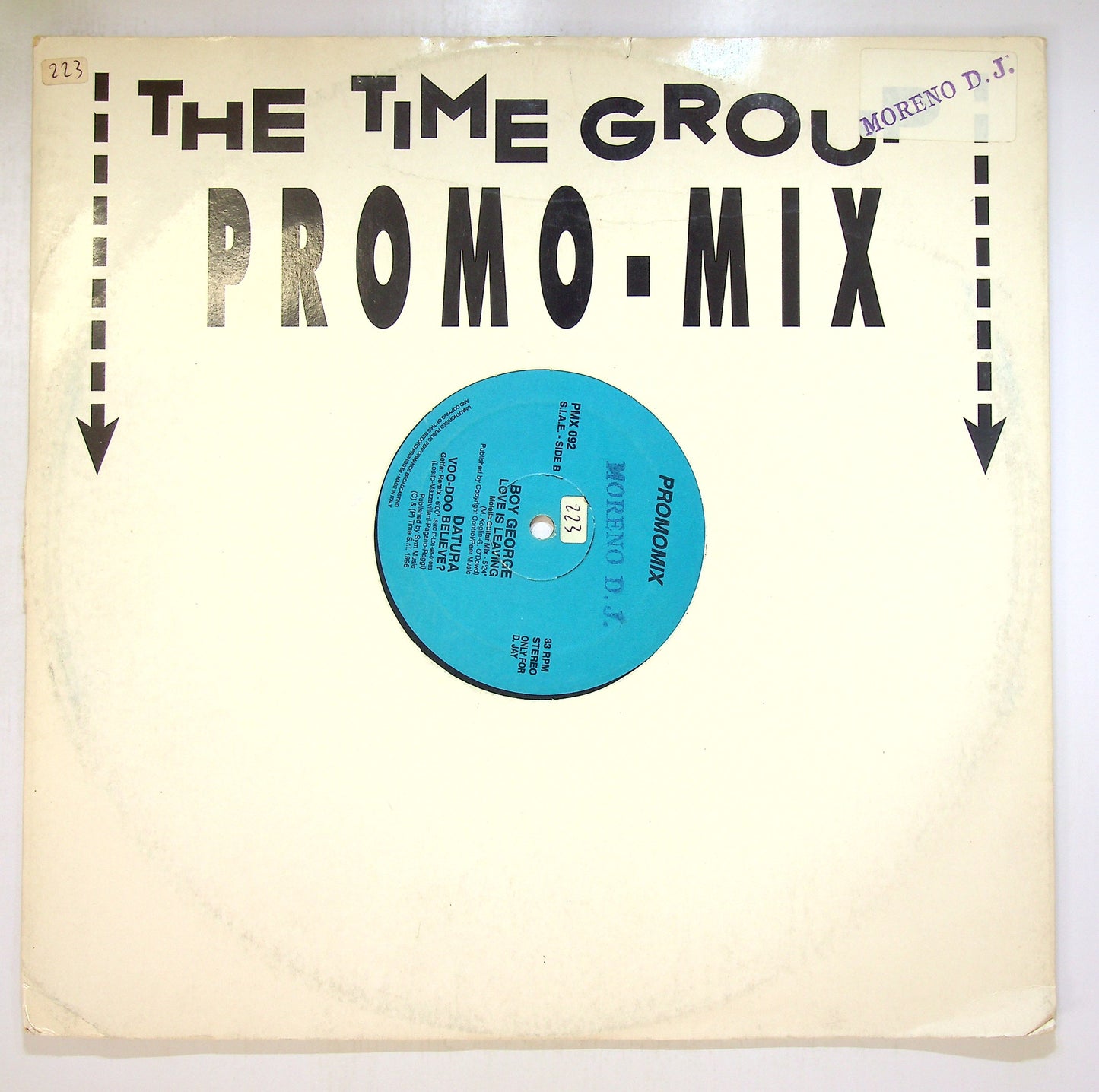 EBOND Various - The Time Group Promo-Mix 92 Vinile V102039