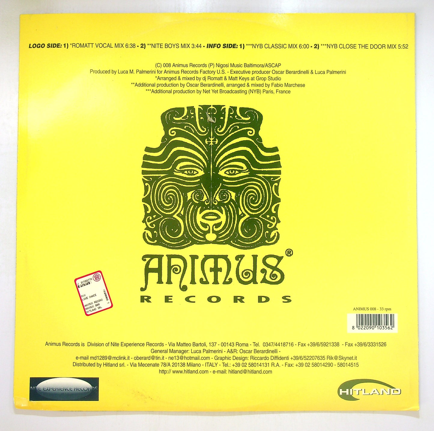 EBOND Tanya Louise Vs Romatt - Love Dance Vinile V102059