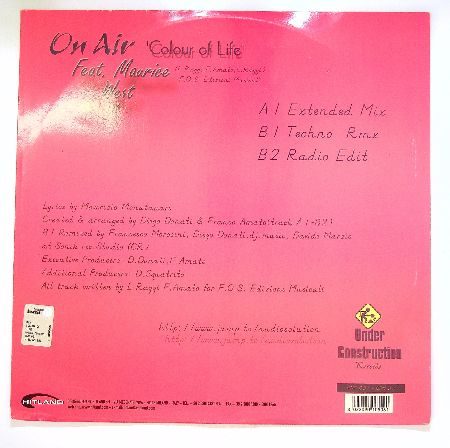 EBOND On Air - Colour Of Life Vinile V102071