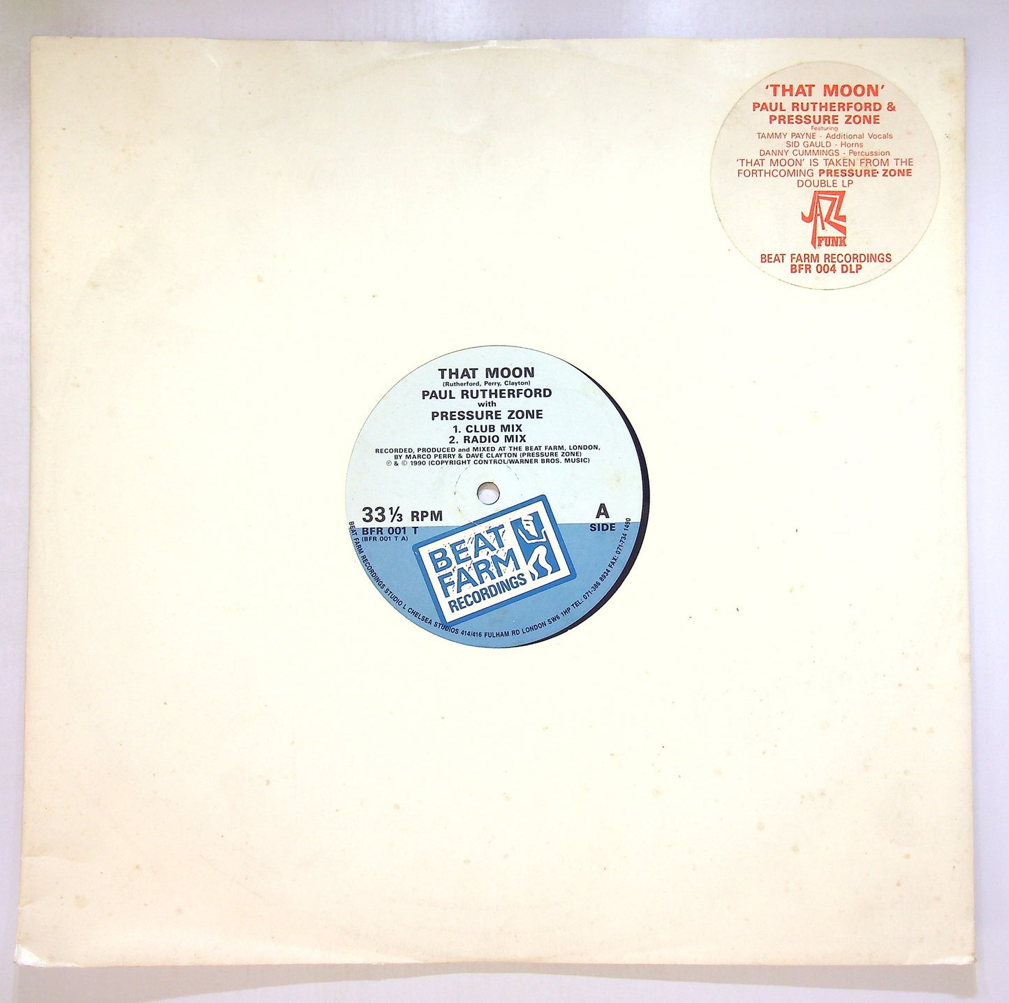 EBOND Paul Rutherford With Pressure Zone - That Moon Vinile V102075