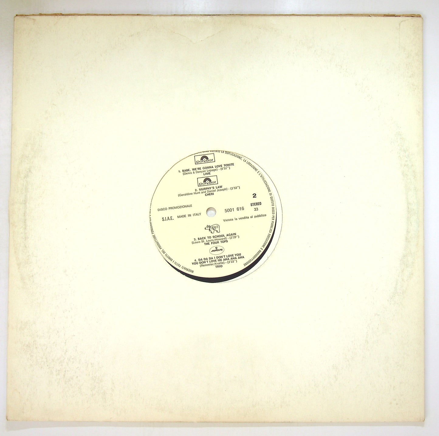EBOND Various - Disco Promozionale Vinile V102078