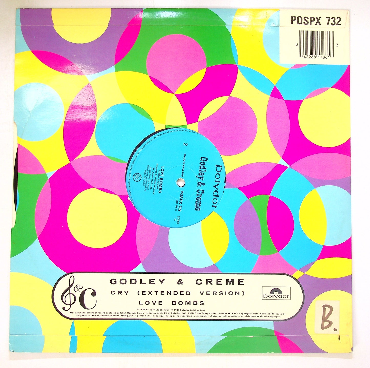 EBOND Godley & Creme - Cry (Extended Version) Vinile V102091