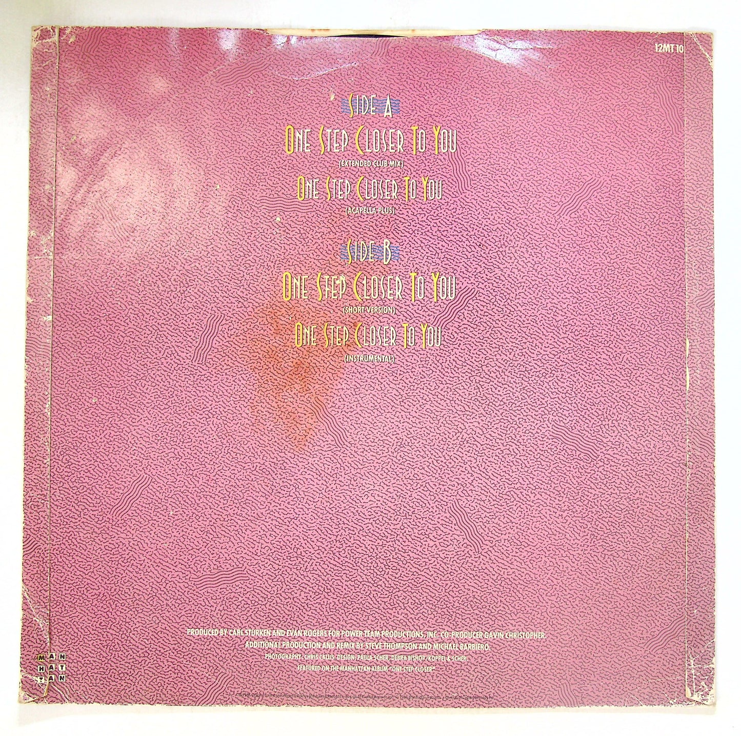 EBOND Gavin Christopher - One Step Closer To You Vinile V102093