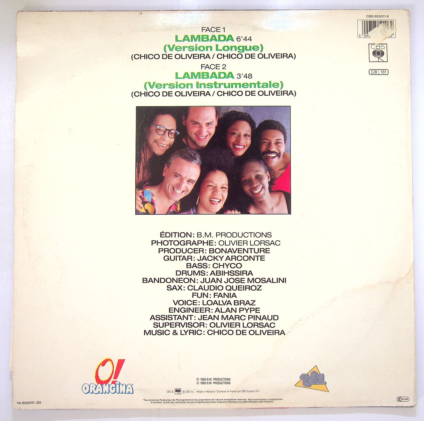 EBOND Kaoma - Lambada Vinile V102095