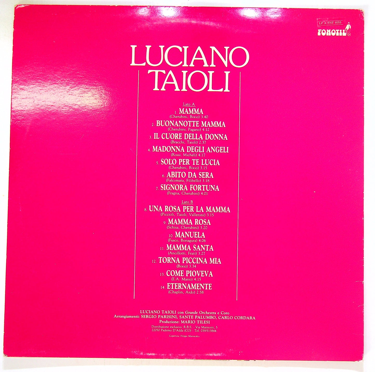 EBOND Luciano Taioli - Per La Tua Festa ... Mamma Vinile V102103