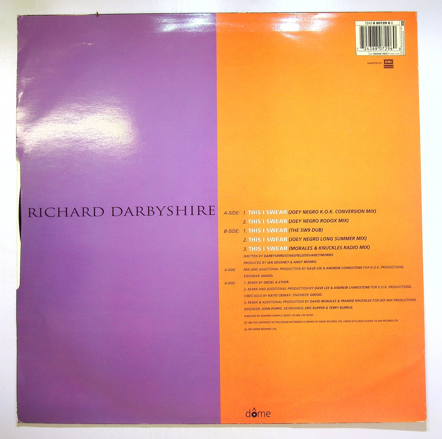 EBOND Richard Darbyshire - This I Swear Vinile V102135