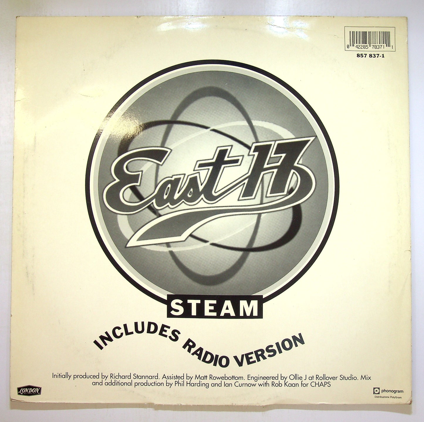 EBOND East 17 - Steam (Vapoureyes Mix) Vinile V102143
