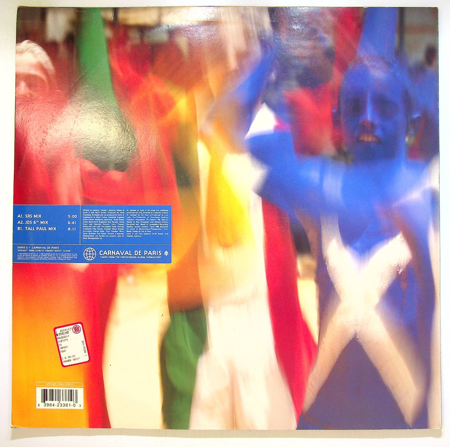 EBOND Dario G - Carnaval De Paris Vinile V103047