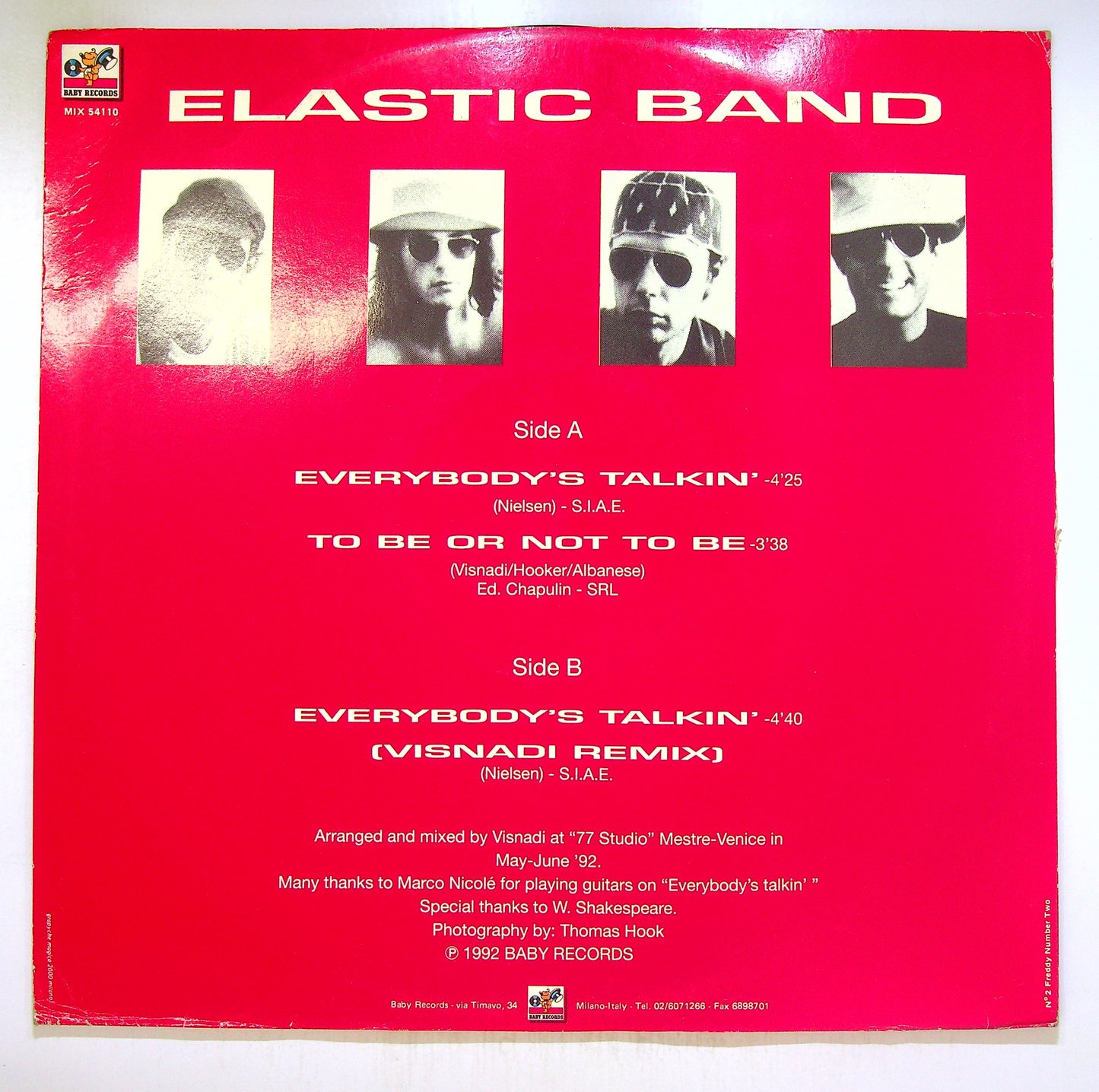 EBOND Elastic Band - Everybody's Talkin' Vinile V103051