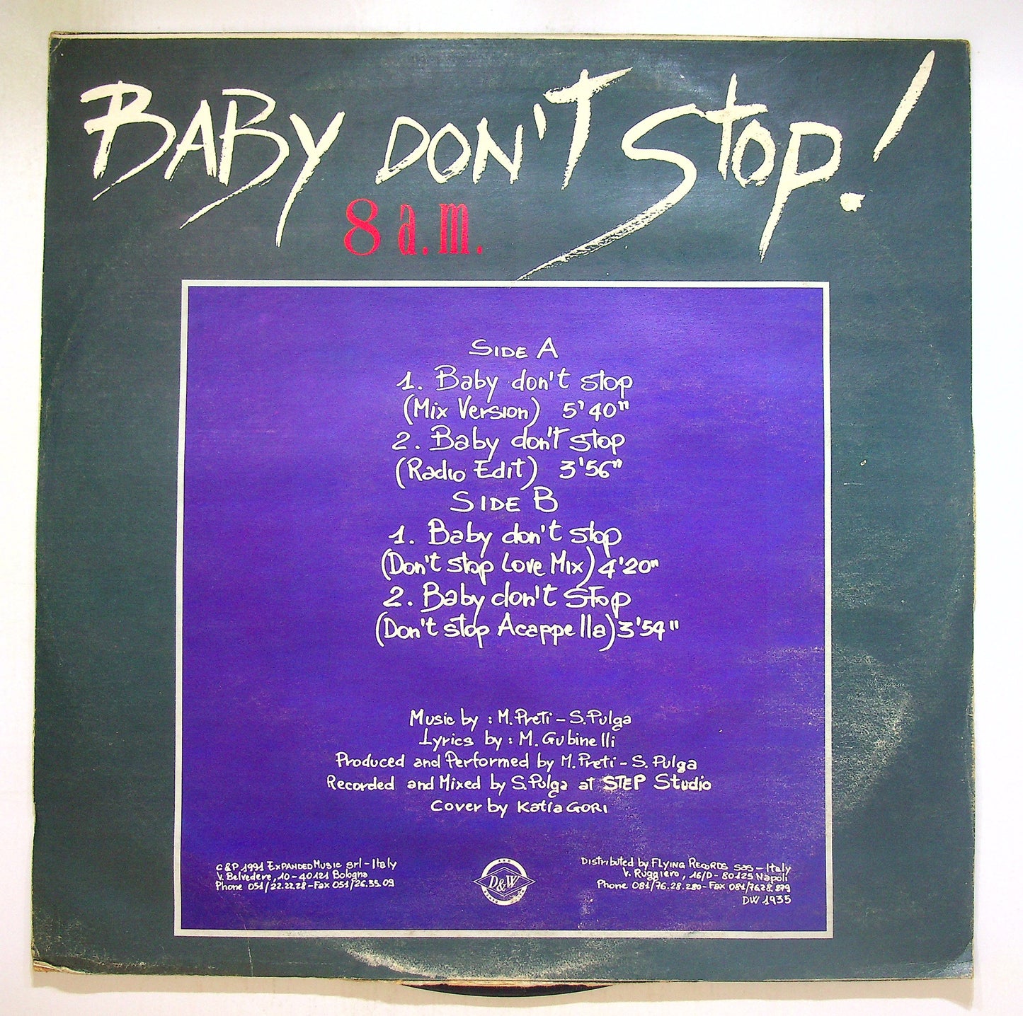 EBOND 8 a.m. - Baby Don't Stop Vinile V103093