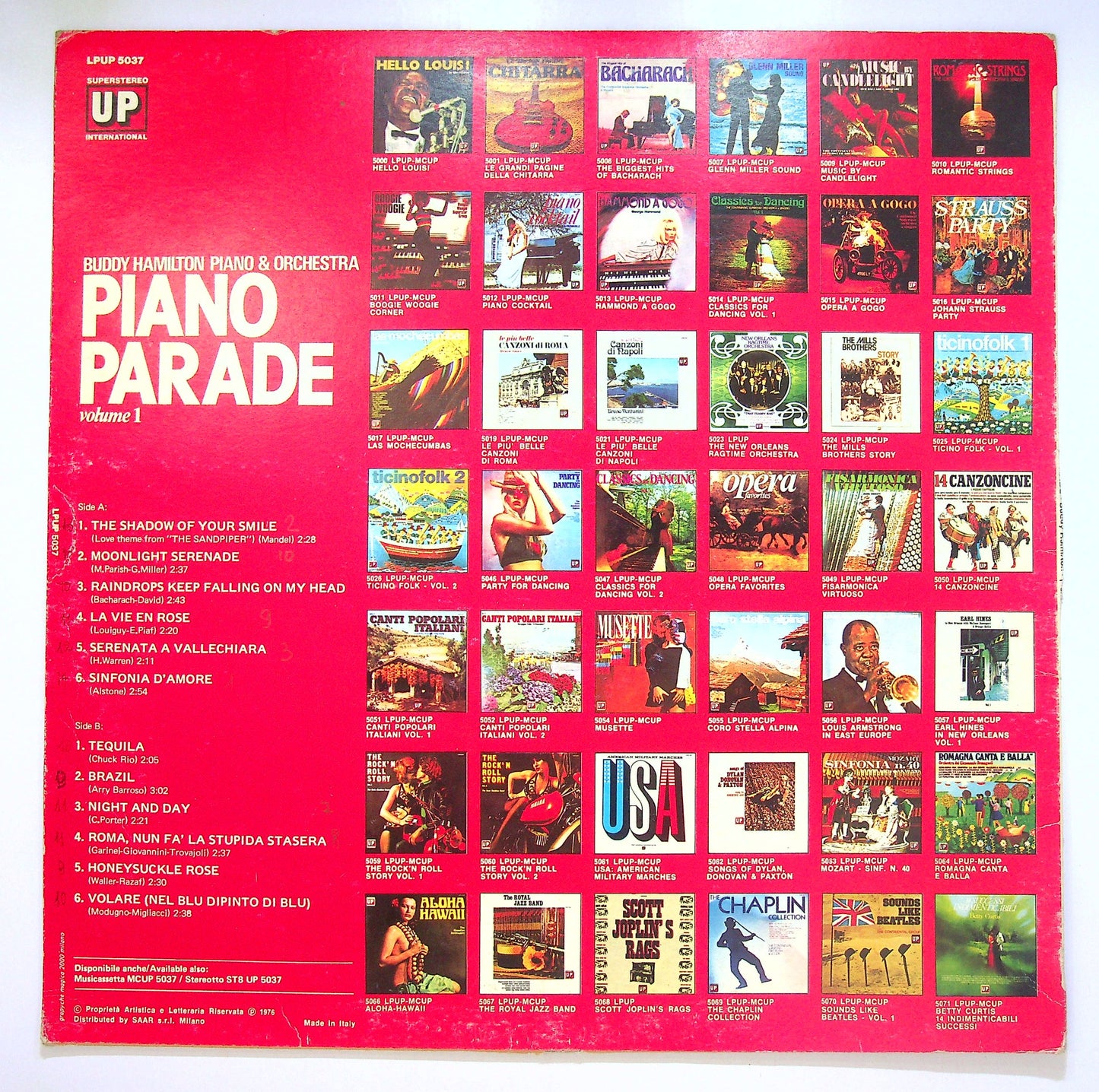 EBOND Buddy Hamilton - Piano Parade Volume 1 Vinile V103124