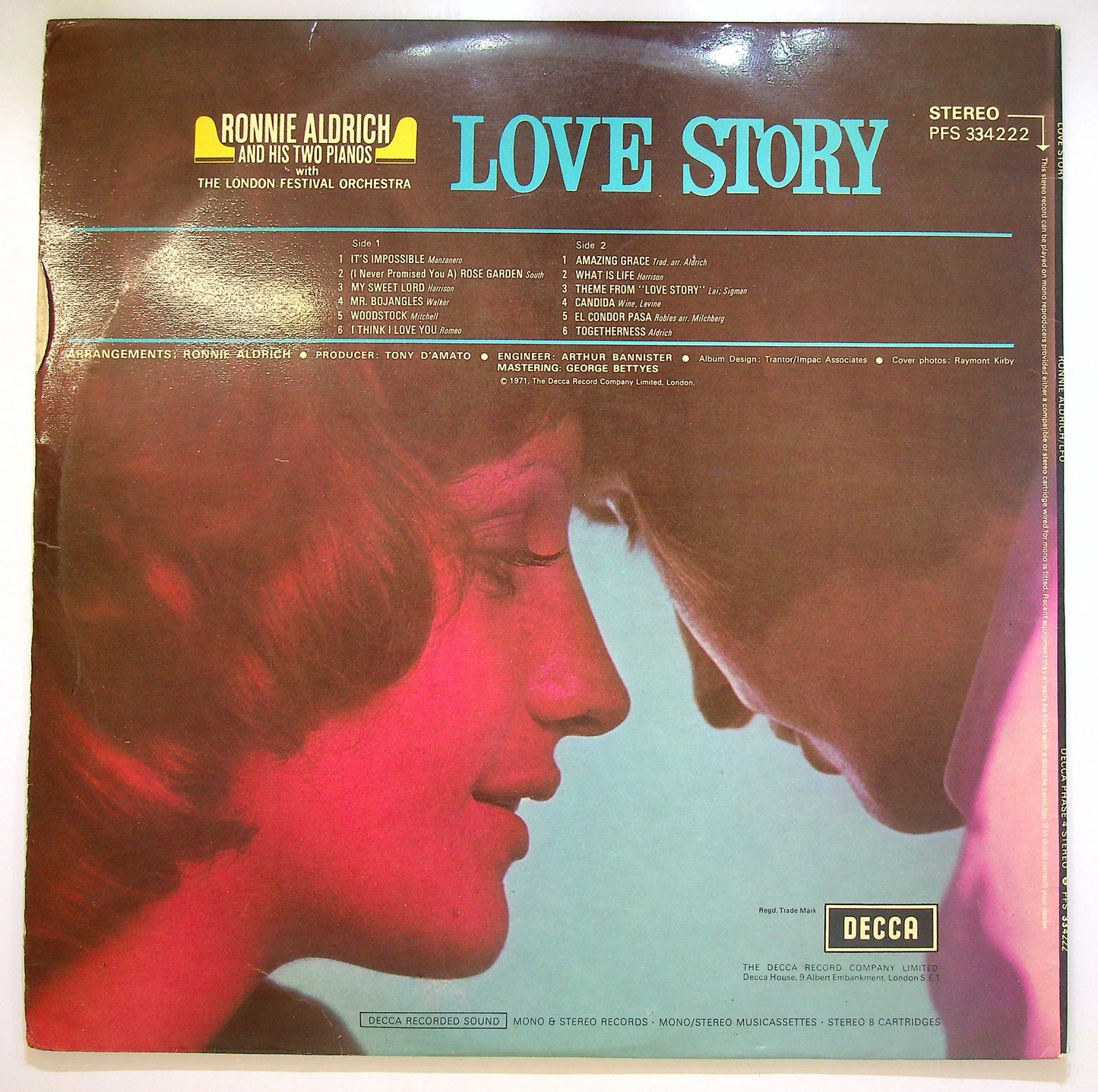 EBOND Ronnie Aldrich And His Two Pianos - Love Story Vinile V103125