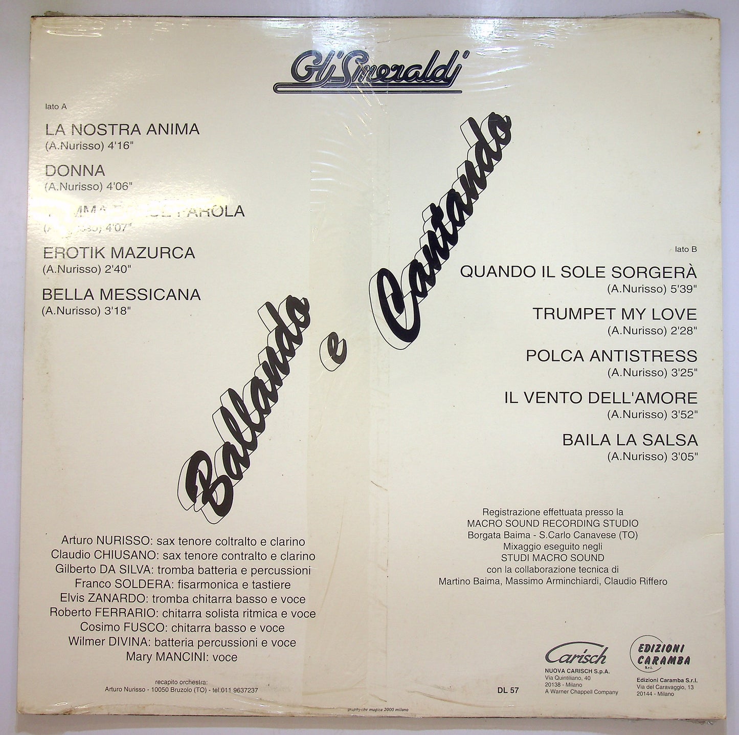 EBOND Gli Smeraldi - Ballando E Cantando Vinile V103127
