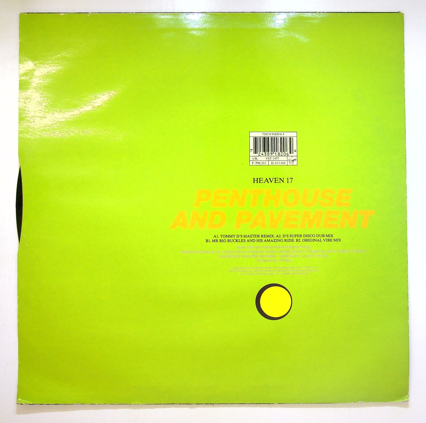EBOND Heaven 17 - Penthouse And Pavement (The Tommy D Remixes) Vinile V104017