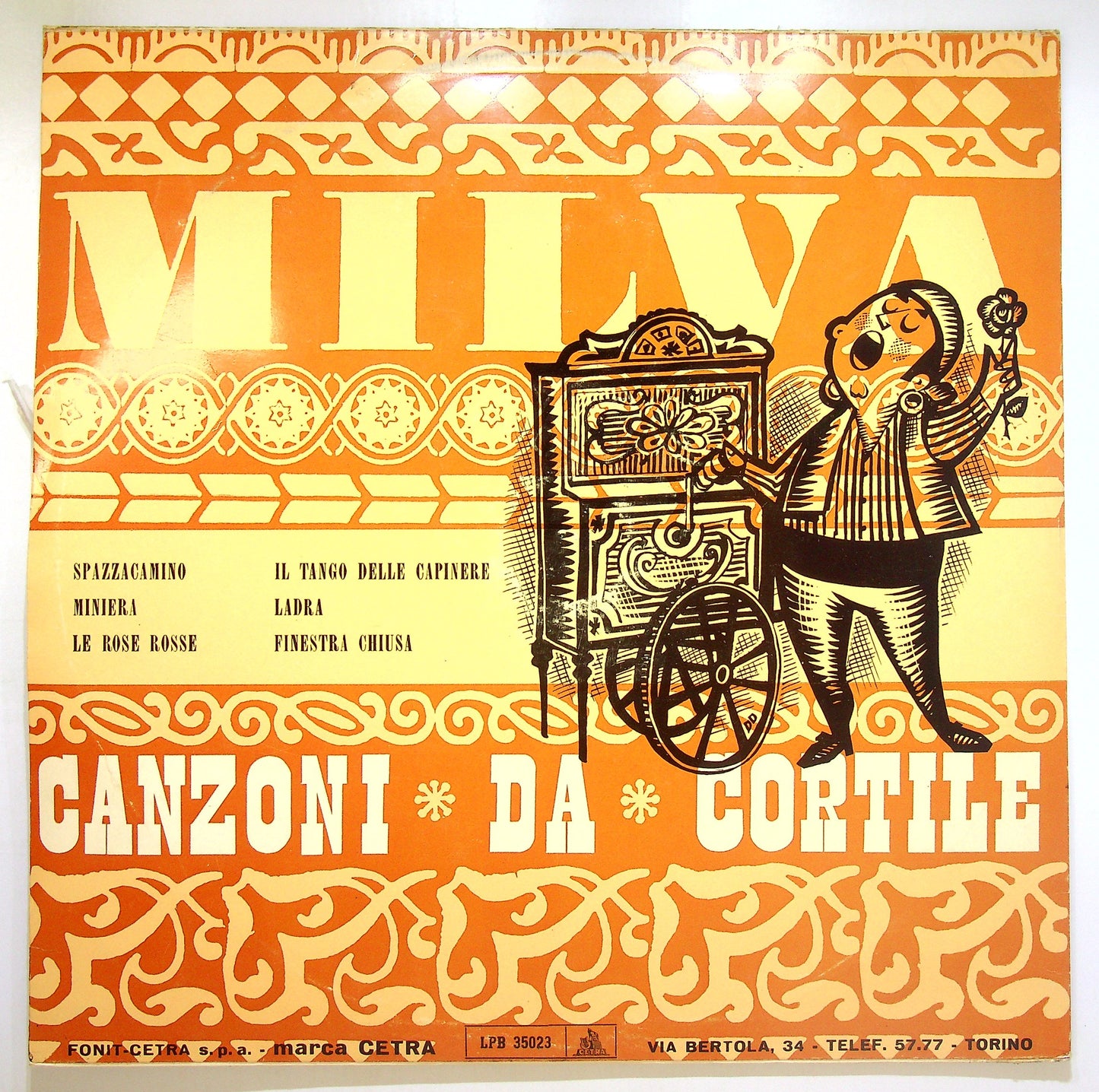 EBOND Milva - Le Canzoni Del Tabarin - Canzoni Da Cortile Vinile V104103