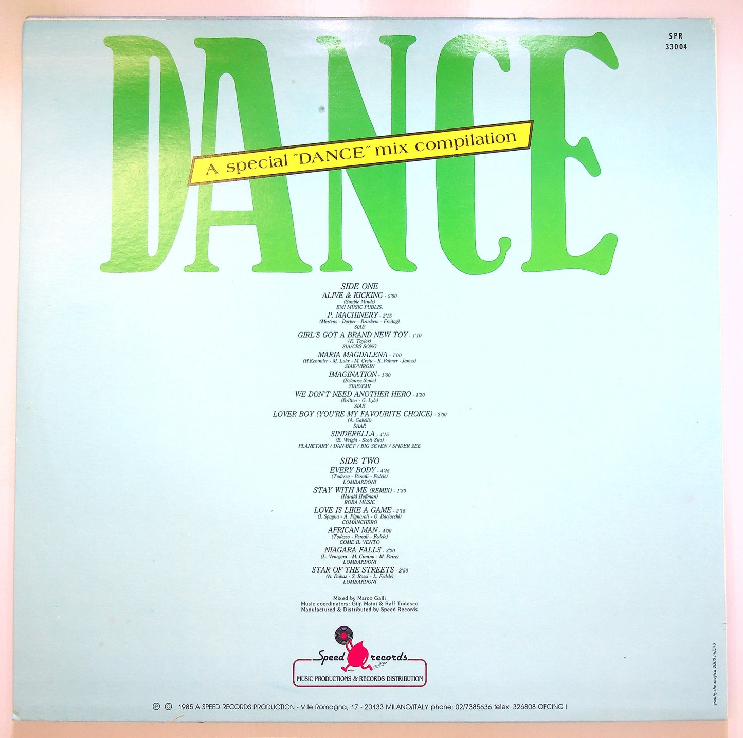 EBOND Various - Dance / A Special Dance Mix Compilation Vinile V105000