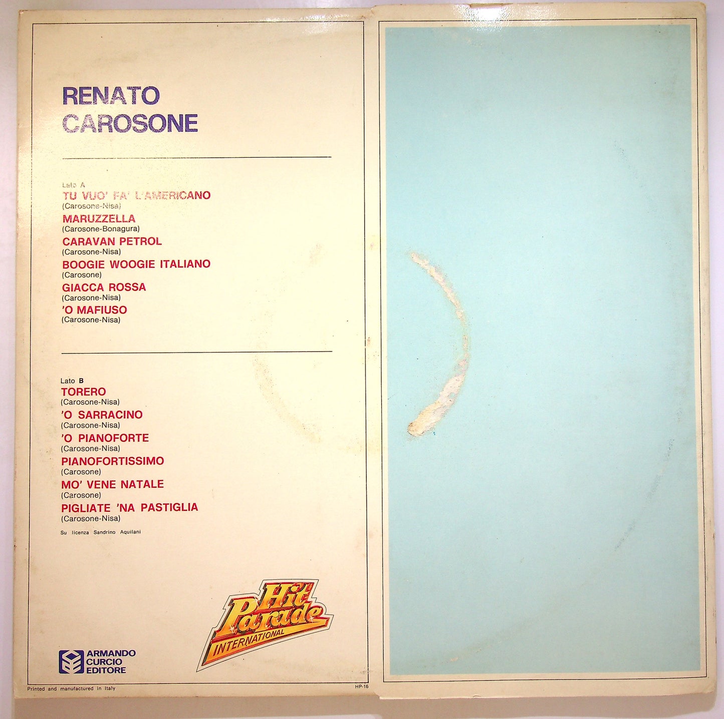 EBOND Carosone - Carosone Vinile V105009