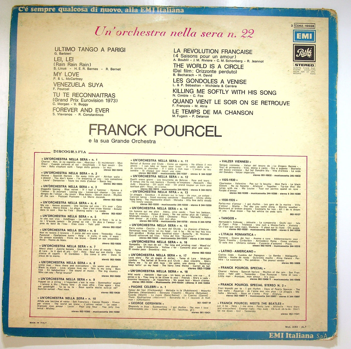 EBOND Franck Pourcel Et Son Grand Orchestre - Franck Pourcel Vinile V105061