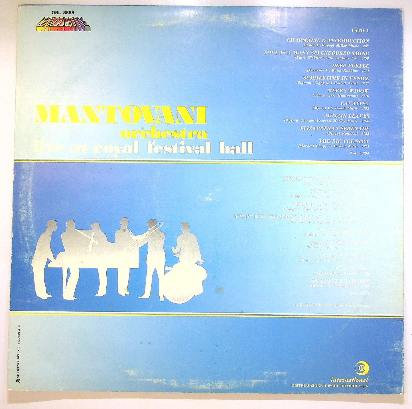 EBOND Mantovani Orchestra - Live At Royal Festival Hall Vinile V105063