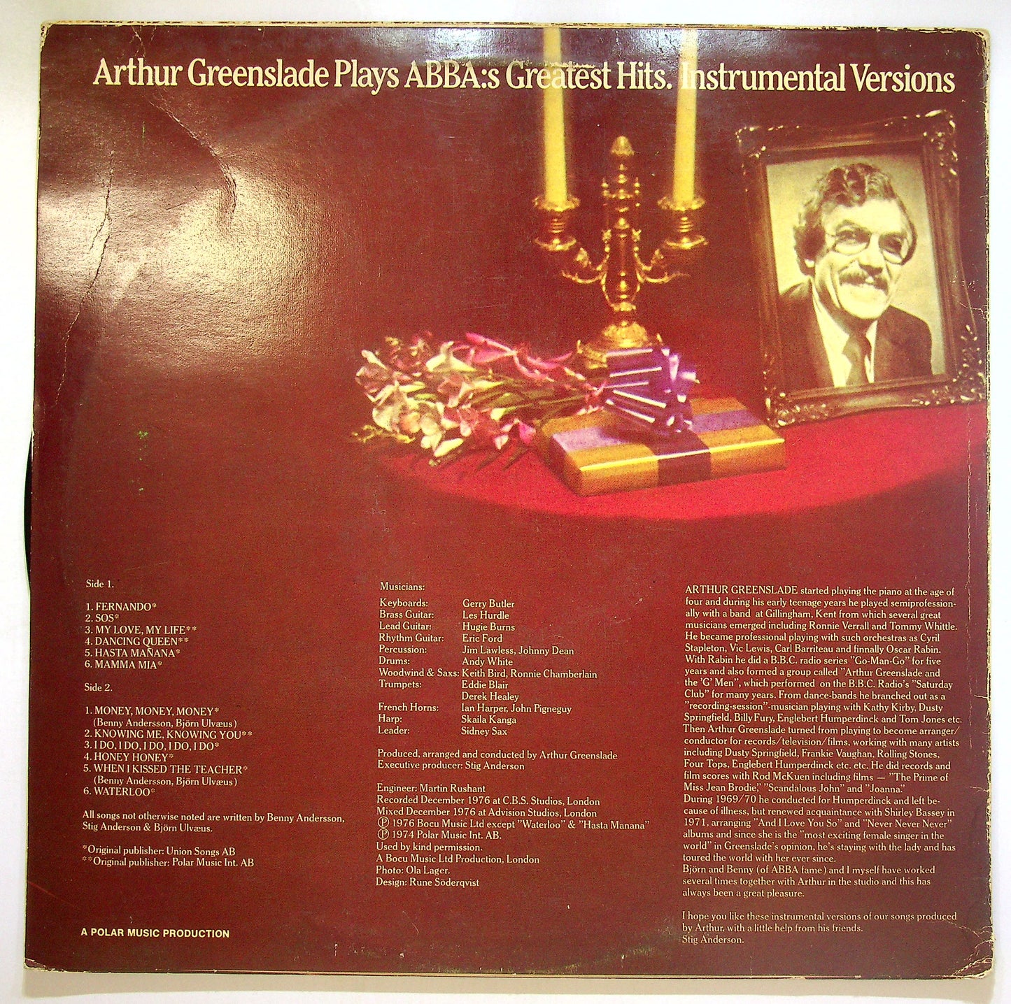 EBOND Arthur Greenslade - Plays Abba's Greatest Hits Vinile V105070