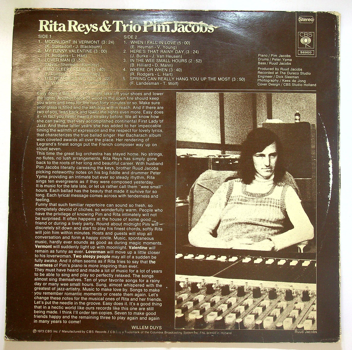 EBOND Rita Reys & Trio Pim Jacobs - Our Favorite Songs Vinile V105075