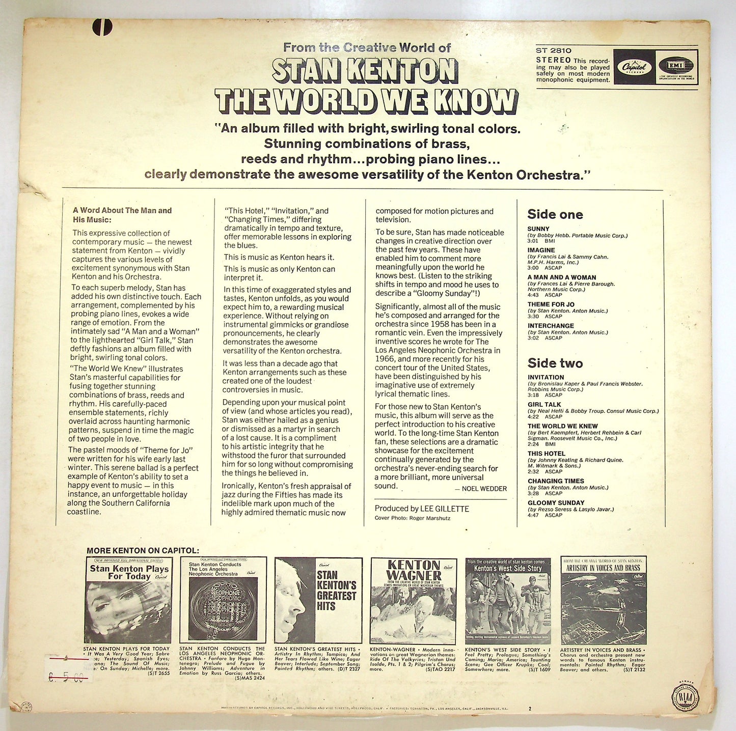 EBOND Stan Kenton And His Orchestra - The World We Know Vinile V105079
