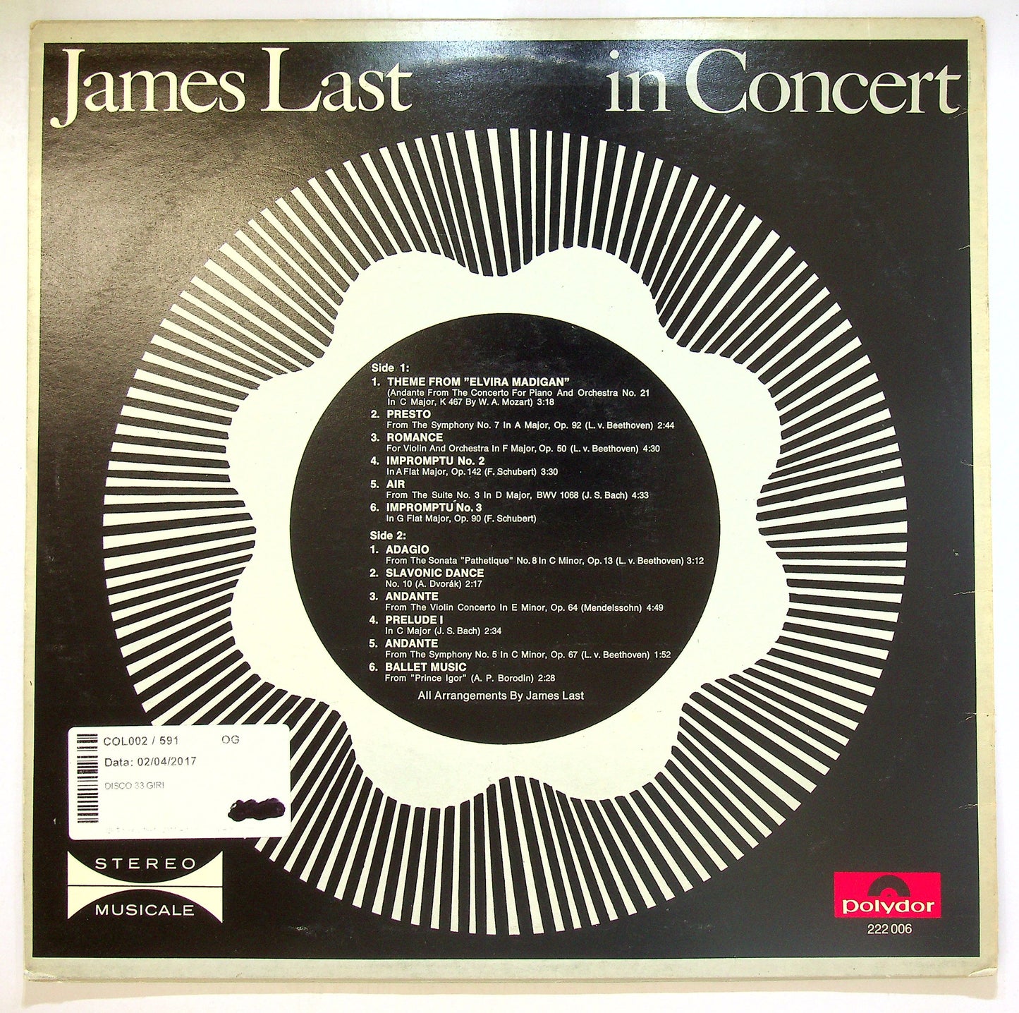 EBOND James Last - In Concert Vinile V105102